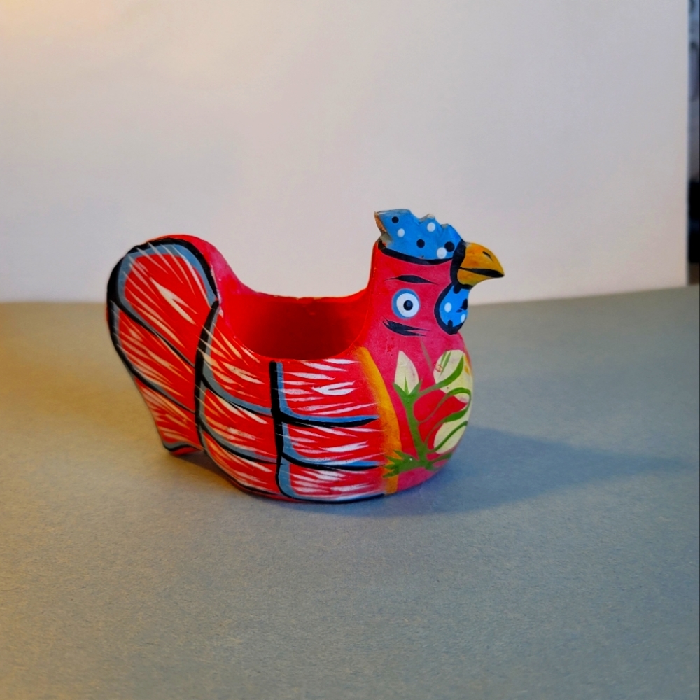Wooden egg holder